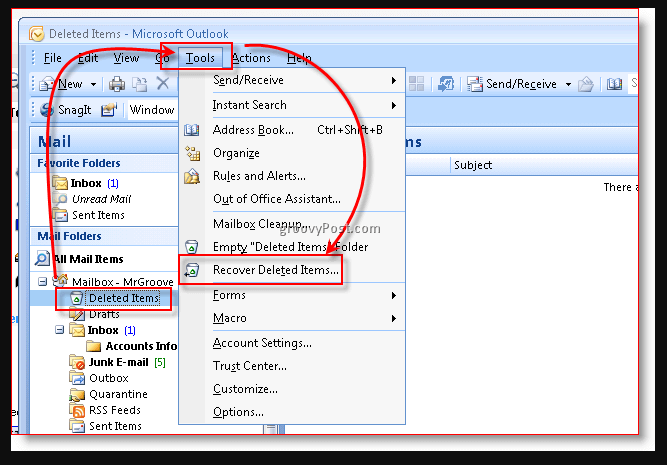 outlook for mac delete messages from server